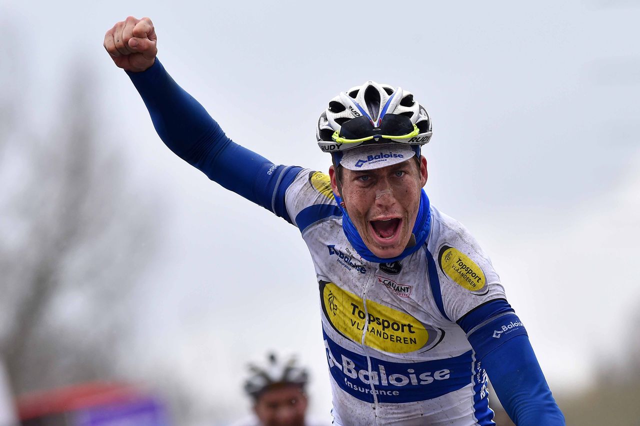 Jelle Wallays (Topsport Vlaanderen-Baloise) wins Dwars door Vlaanderen