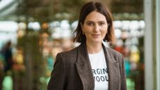Elizabeth Day at the Hay Festival on May 29, 2022 in Hay-on-Wye, Wales