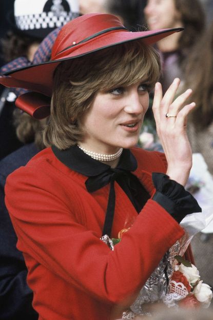 Princess Diana wore hats with hidden combs in them. 
