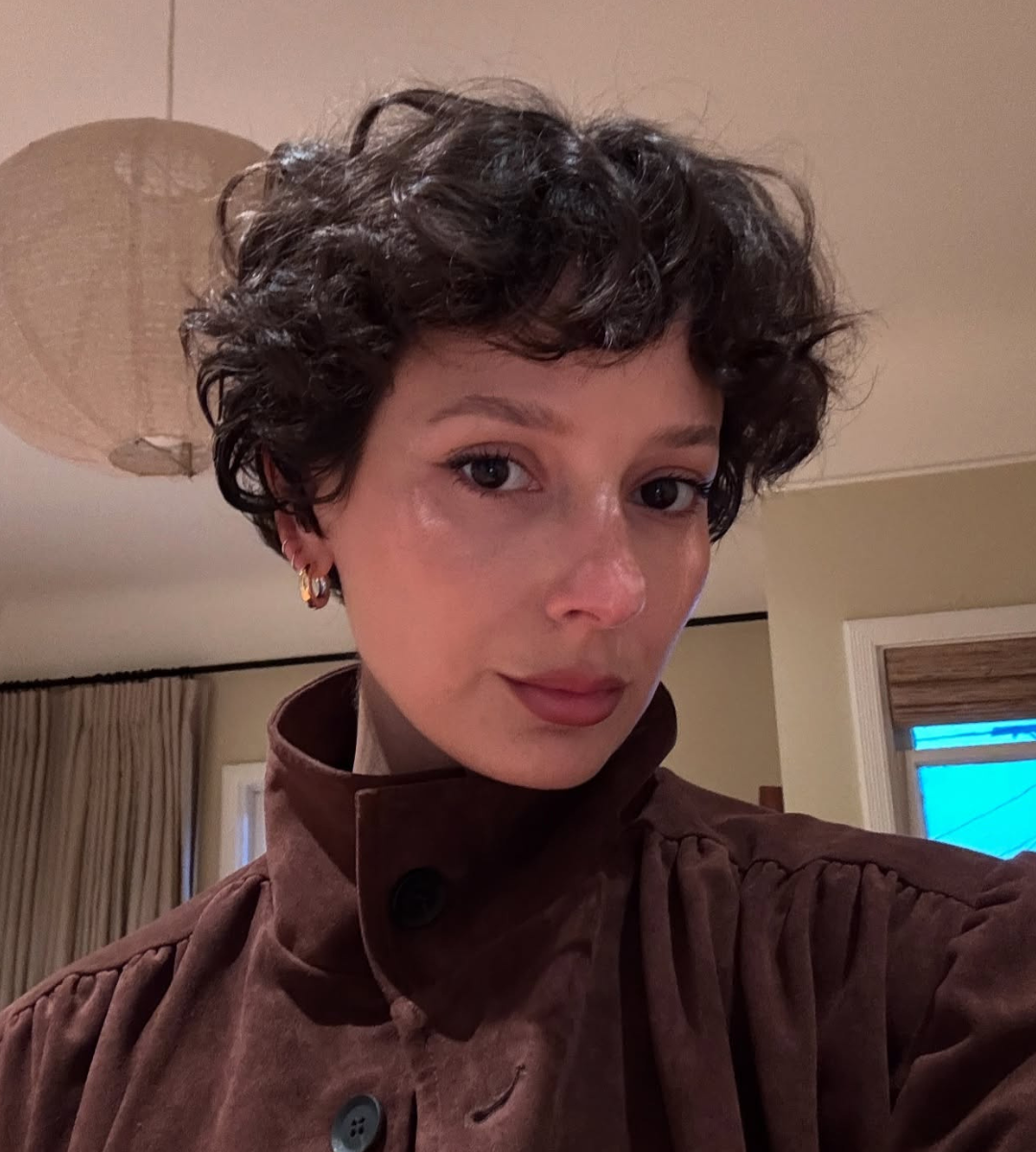 Hair tousled pixie
