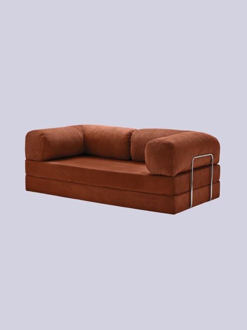 Teddy&trade; Sofa - Cream White - 5769 / Chrome