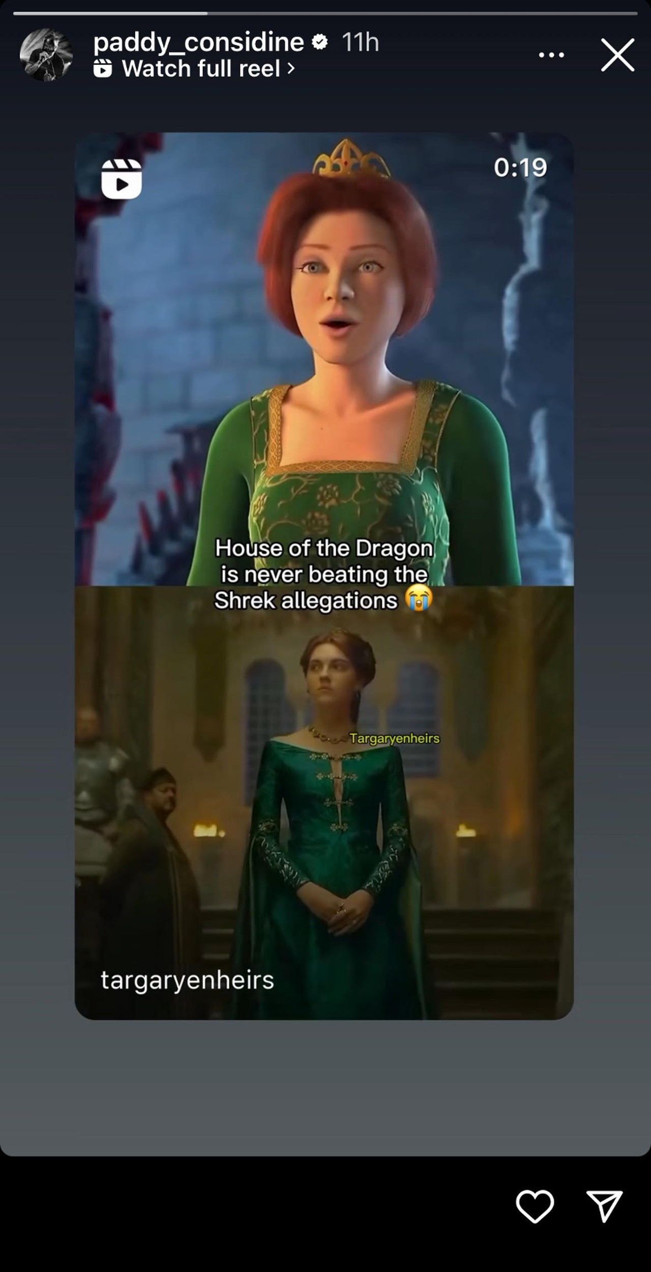 House Of The Dragon’s Paddy Considine Can’t Stop Reposting Memes About Season 2, Including One A+ Comparison To Shrek