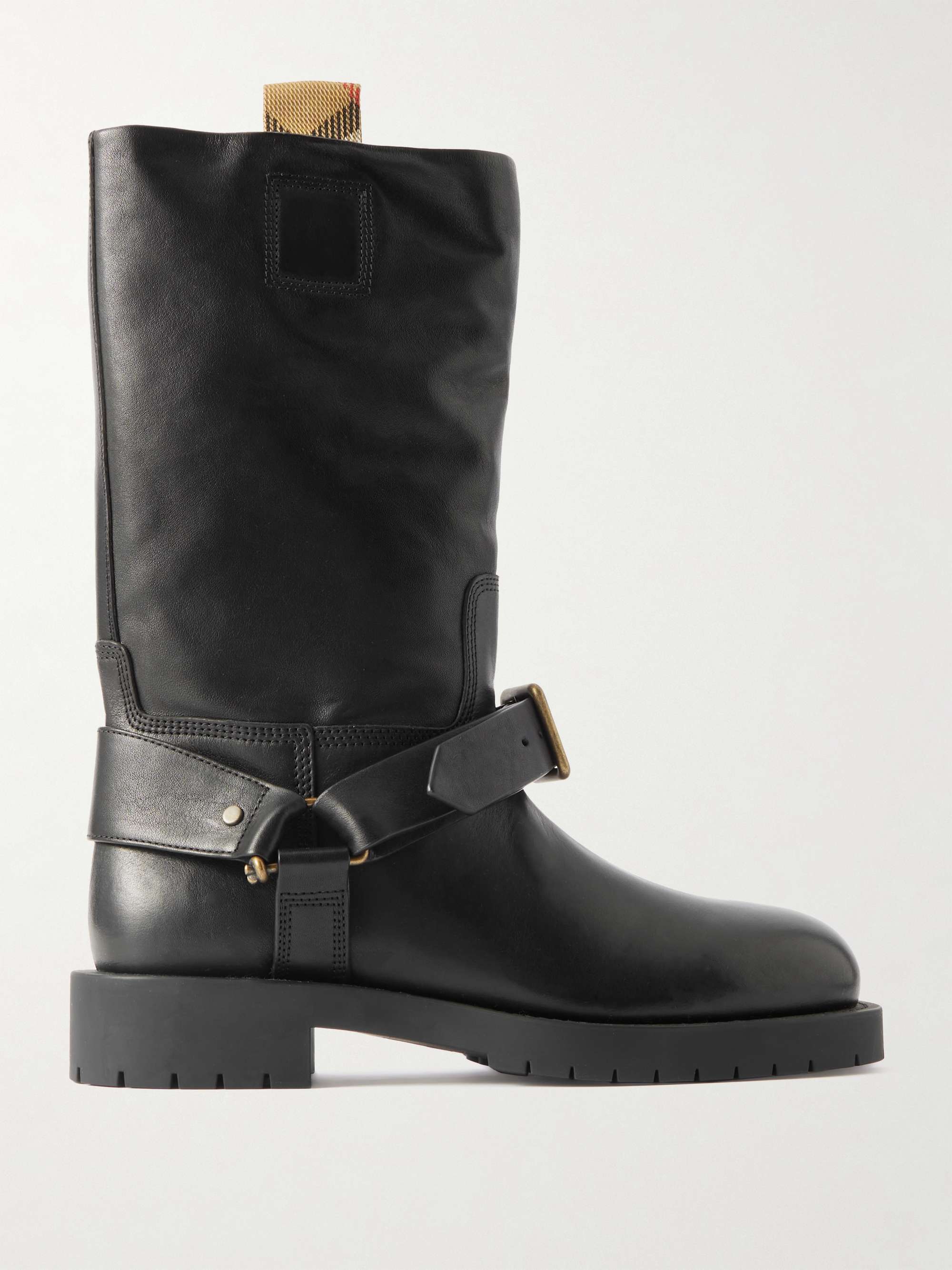 Buckled Leather Boots