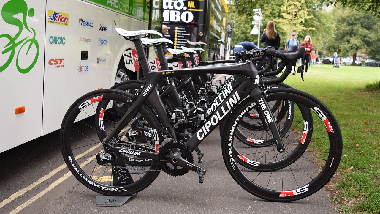 The Bardiani CSF team raced on their Cipollino RB1K The One framesets
