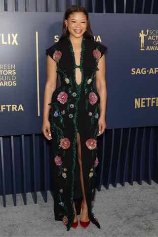 Storm Reid at The SAG Awards 2024 GettyImages-2036414270