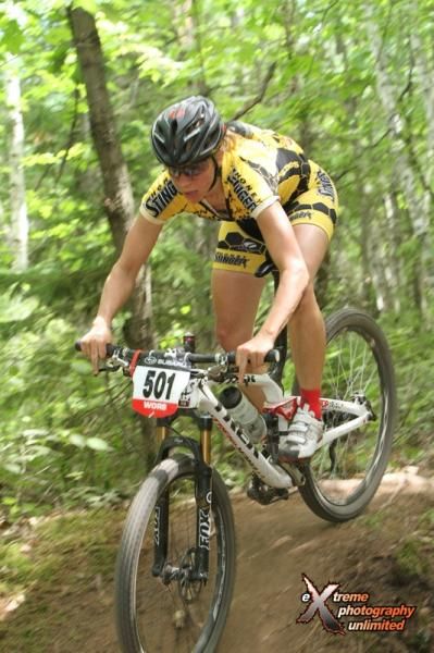 Defending Overall Champ Abby Strigel (Honey Stinger / Bontrager) rode away from the women's field for a third time in 2012.