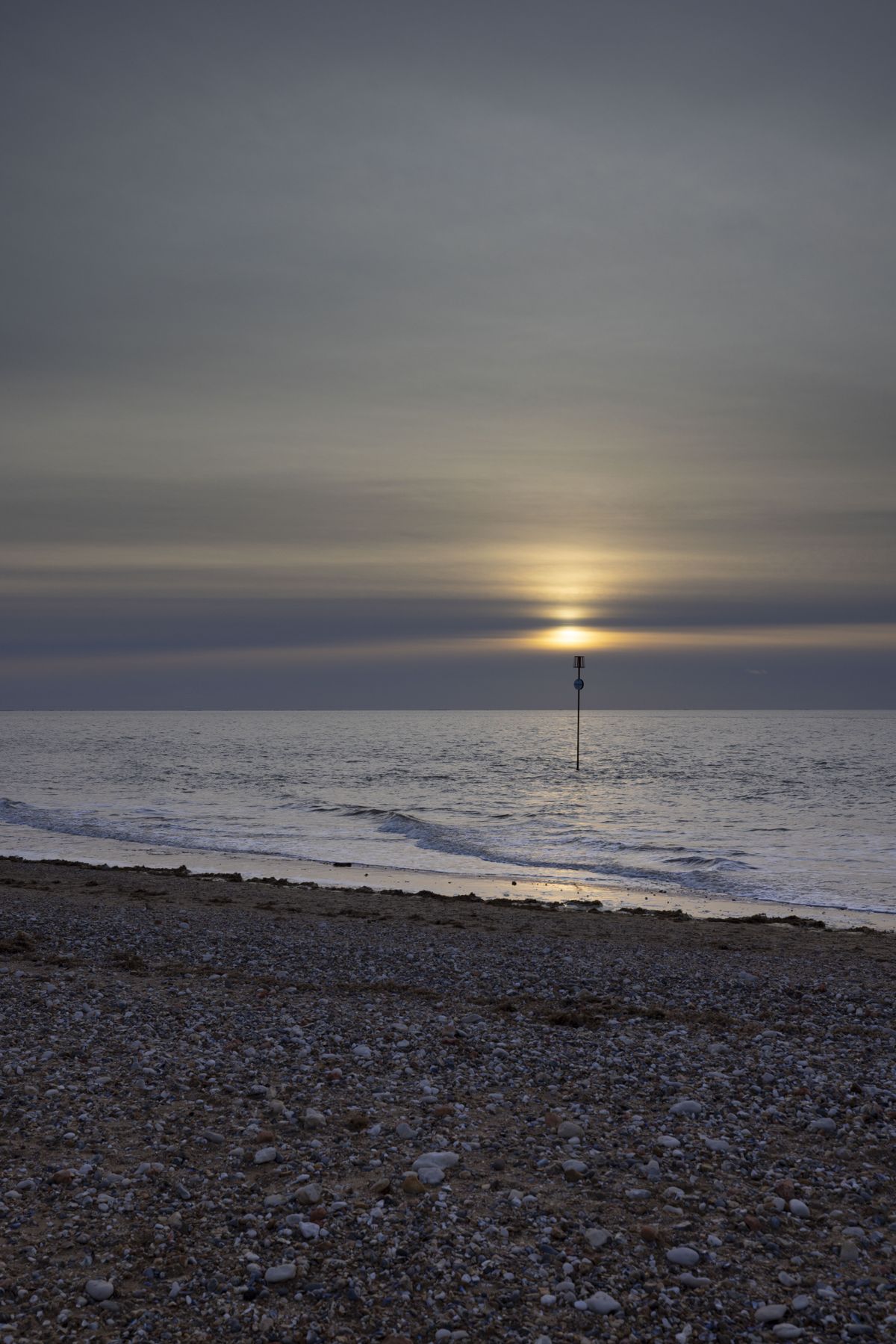 Marumi 100x150mm Magnetic Graduated ND Filter test shot taken at sunset on a beach