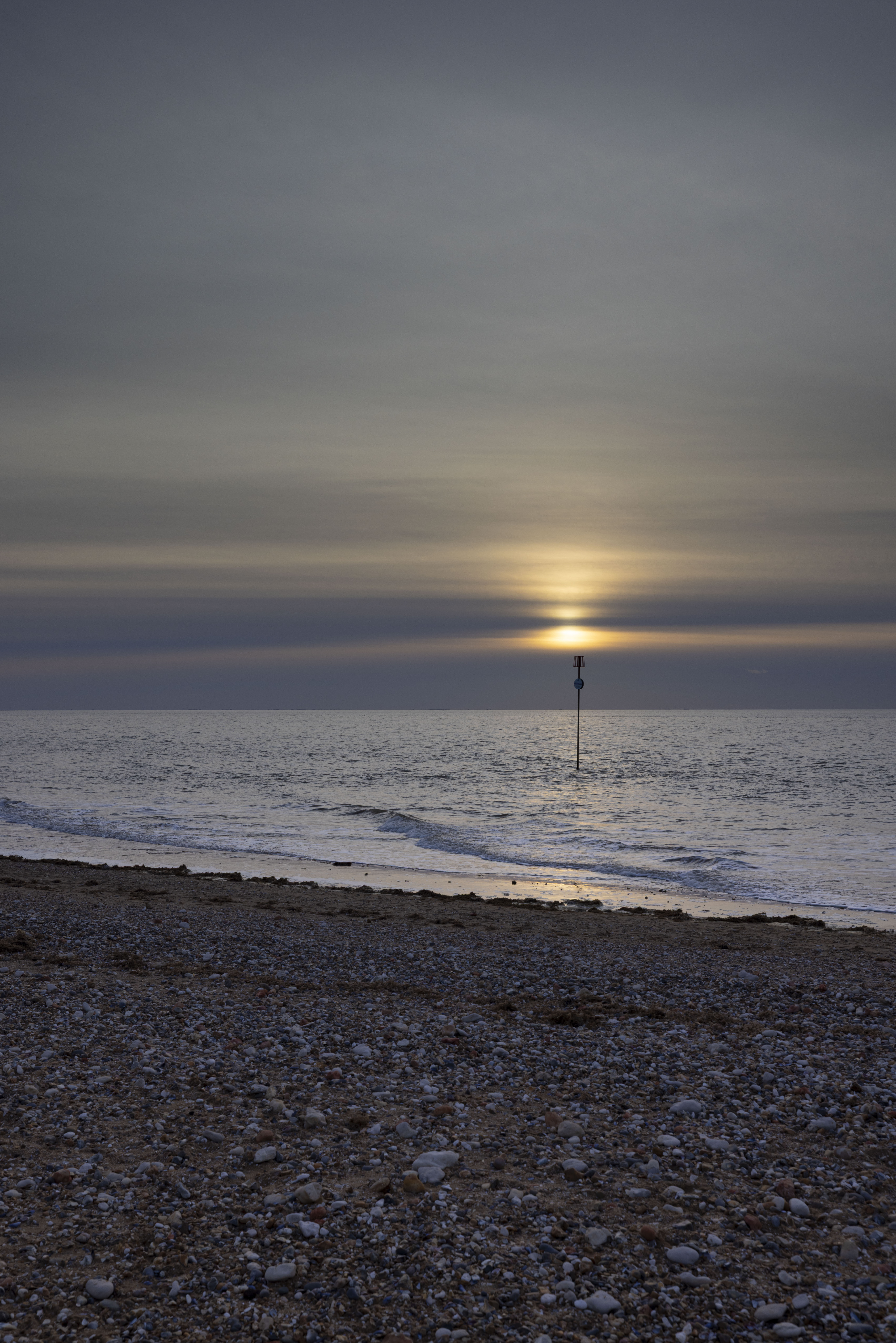 Marumi 100x150mm Magnetic Graduated ND Filter test shot taken at sunset on a beach
