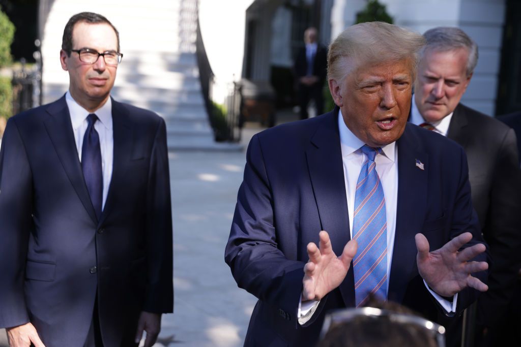 Trump, Mnuchin, and Mark Meadows