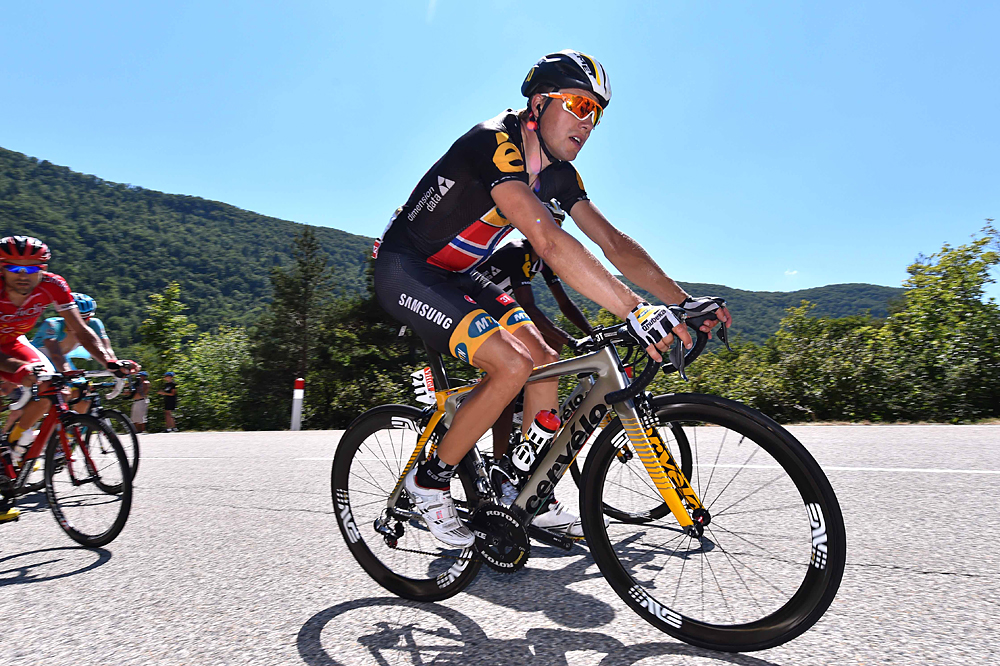 Edvald Boasson Hagen (MTN-Qubeka) in the day's breakaway