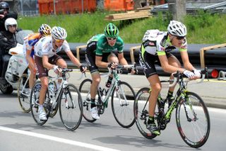 Matthias Brandle in escape group, Tour de Romandie 2011, stage five