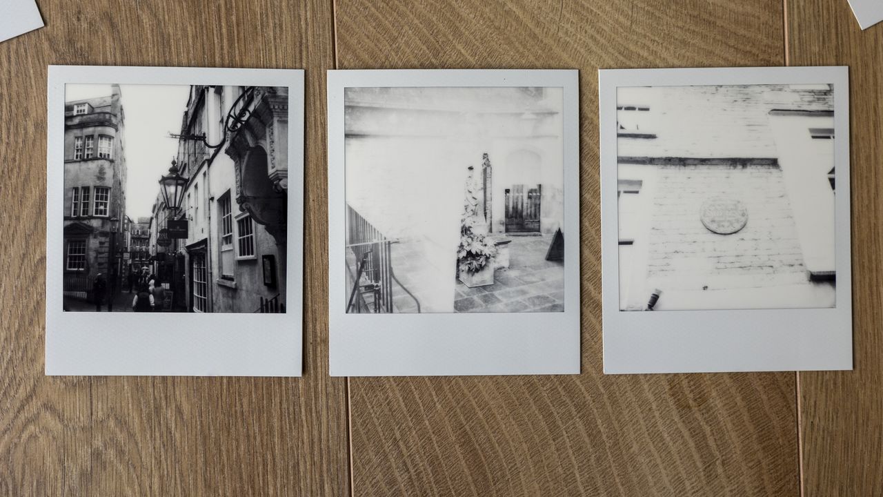 Three B&amp;W exposures taken with the Polaroid Flip
