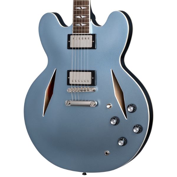 An Epiphone Dave Grohl DG-335 semi-hollow guitar