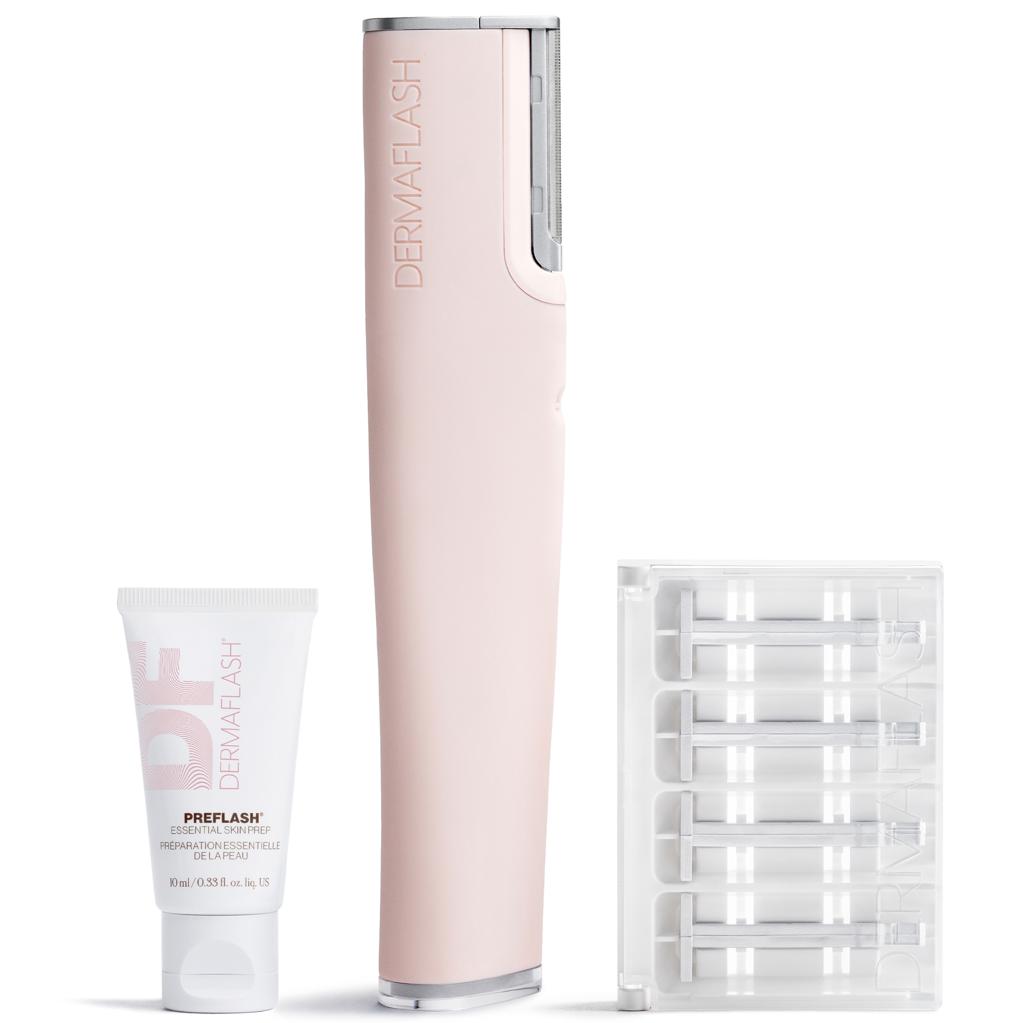 Dermaflash Luxe+ Advanced Sonic Dermaplaning and Peach Fuzz Removal - Blush