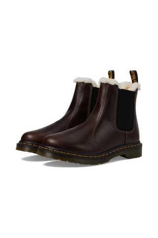 Dr. Martens 2976 Leonore Faux Fur Lined Chelsea Boots (Were $180) 