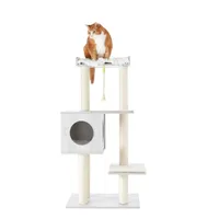 Frisco 47.5-in Modern Cat Tree &amp; Condo | 20% off at ChewyWas $74.51 Now $59.61