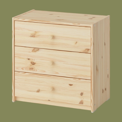 IKEA, Rast Chest of 3 Drawers - Pine 60x59 Cm
