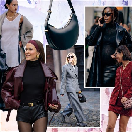 A graphic of spring 2024 street style trends