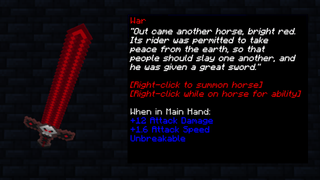 Minecraft apocalypse horses descriptions text