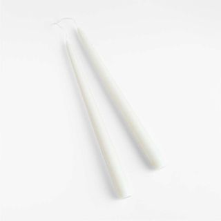 white taper candles