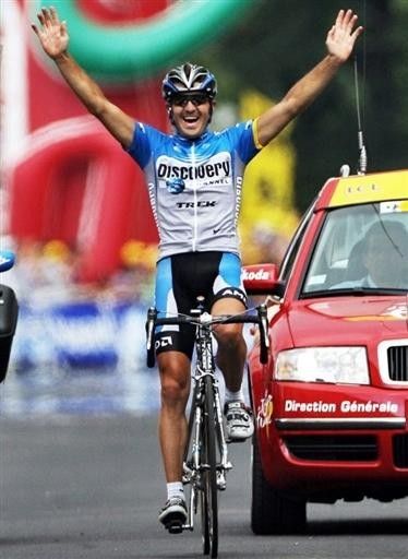 Yaroslav Popovych (Discovery Channel) wins the 12th stage into Carcassonne