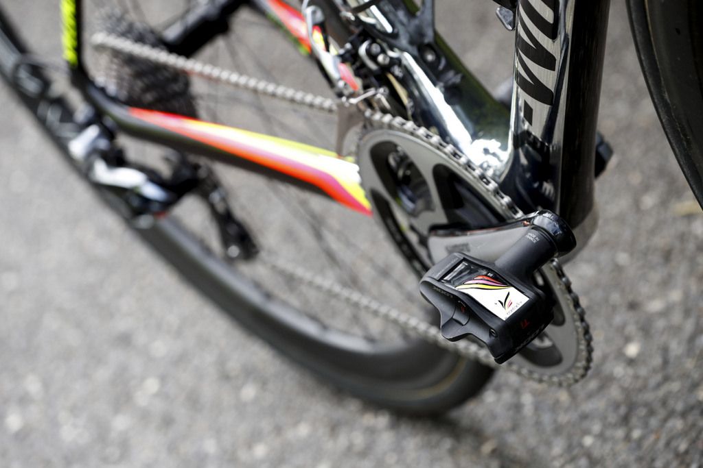 The custom 'El Pistolero' Look Keo pedals