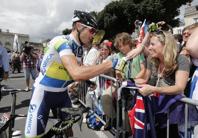 Cooke during his final Tour de France in 2012