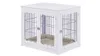 Unipaws Pet Crate End Table with Cushion