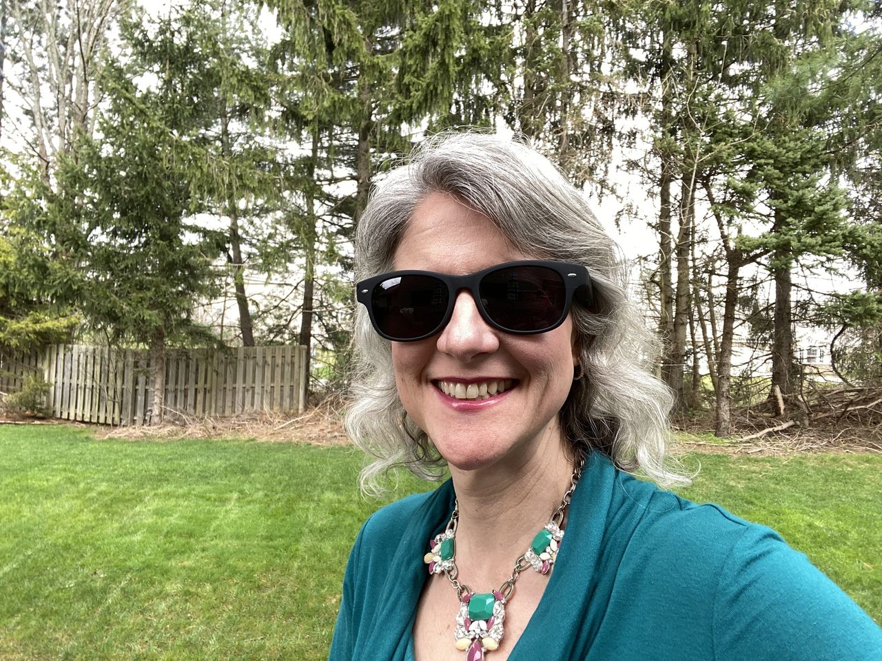 Lucyd Loud Bluetooth-Enabled Sunglasses on woman