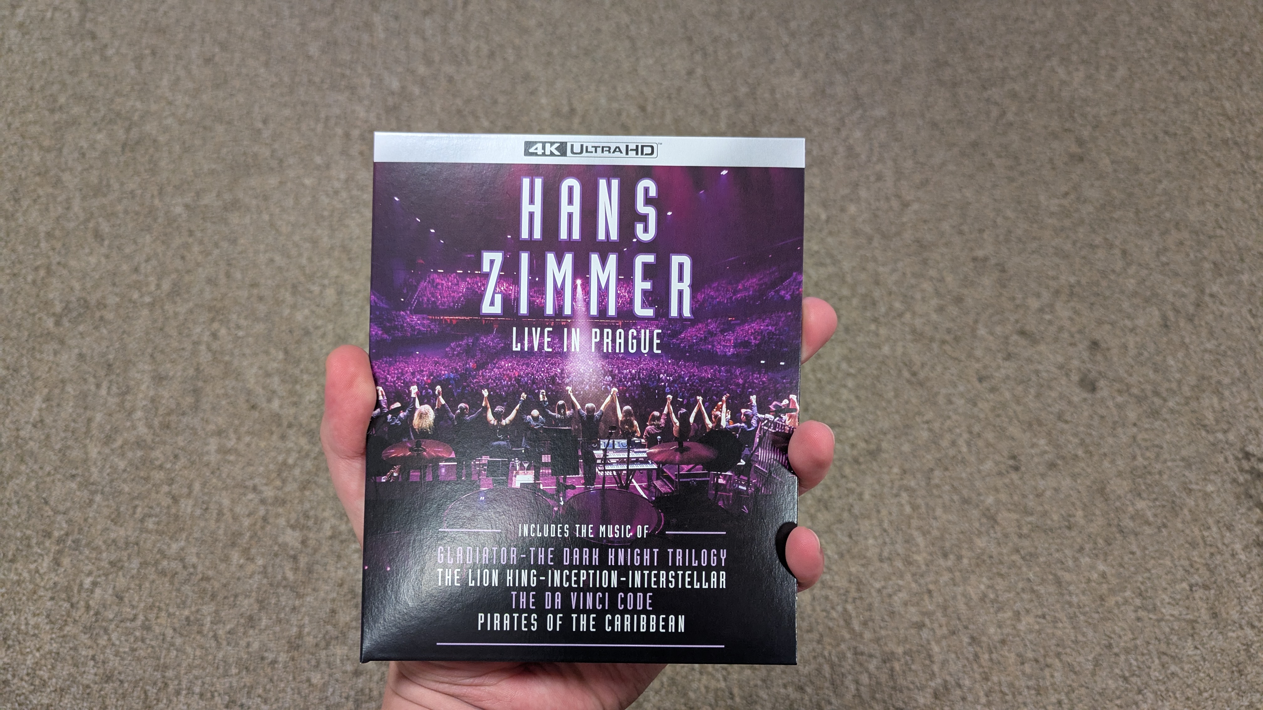 Hans Zimmer: Live in Prague 4K Blu-ray case