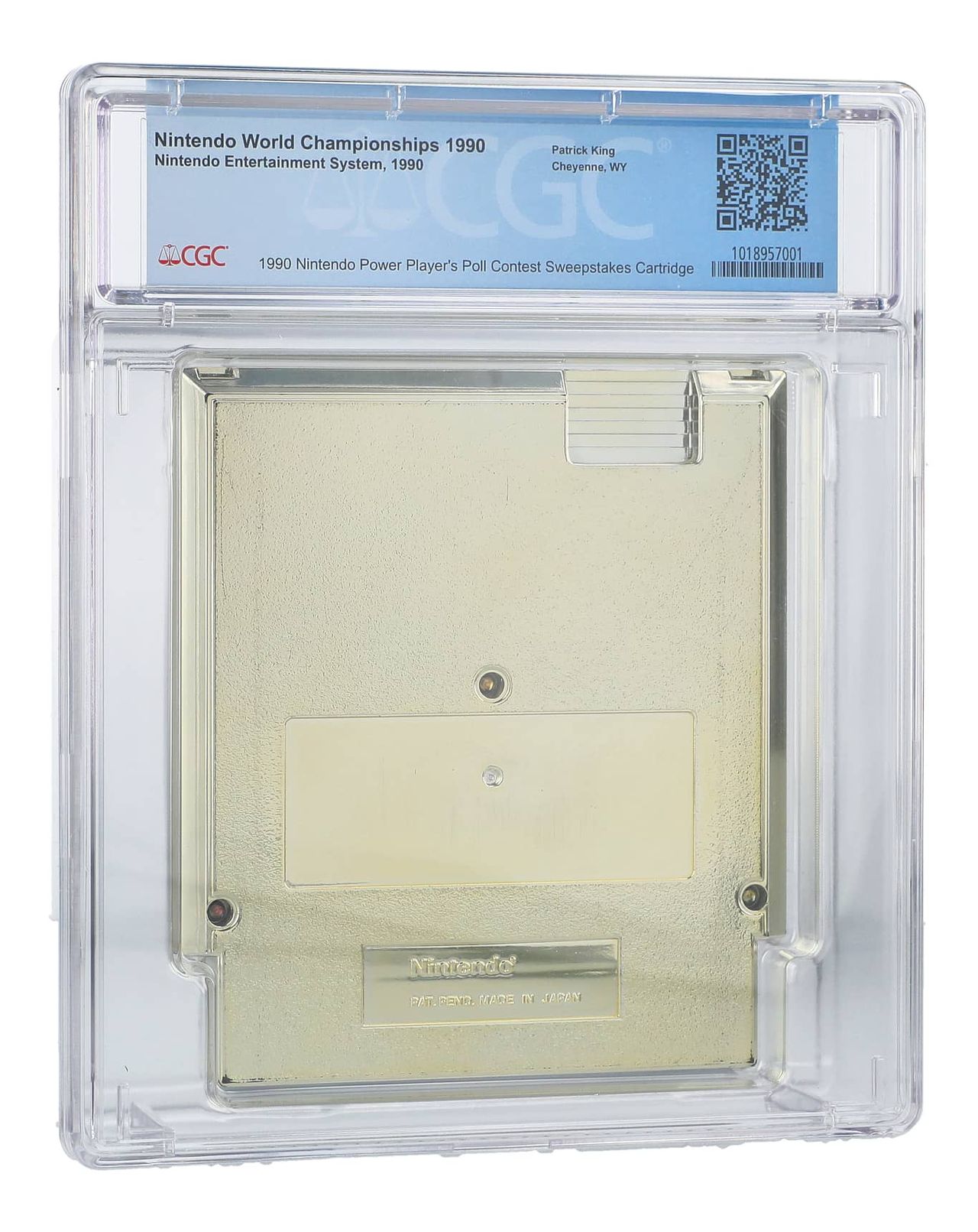 1990 Nintendo World Championships gold cartridge