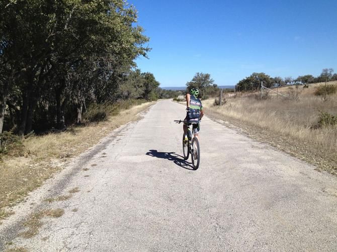 Jeremiah Bishop and Alex Grant explore some abandoned ranch roads on the day after the Mellow Johnny's XC.