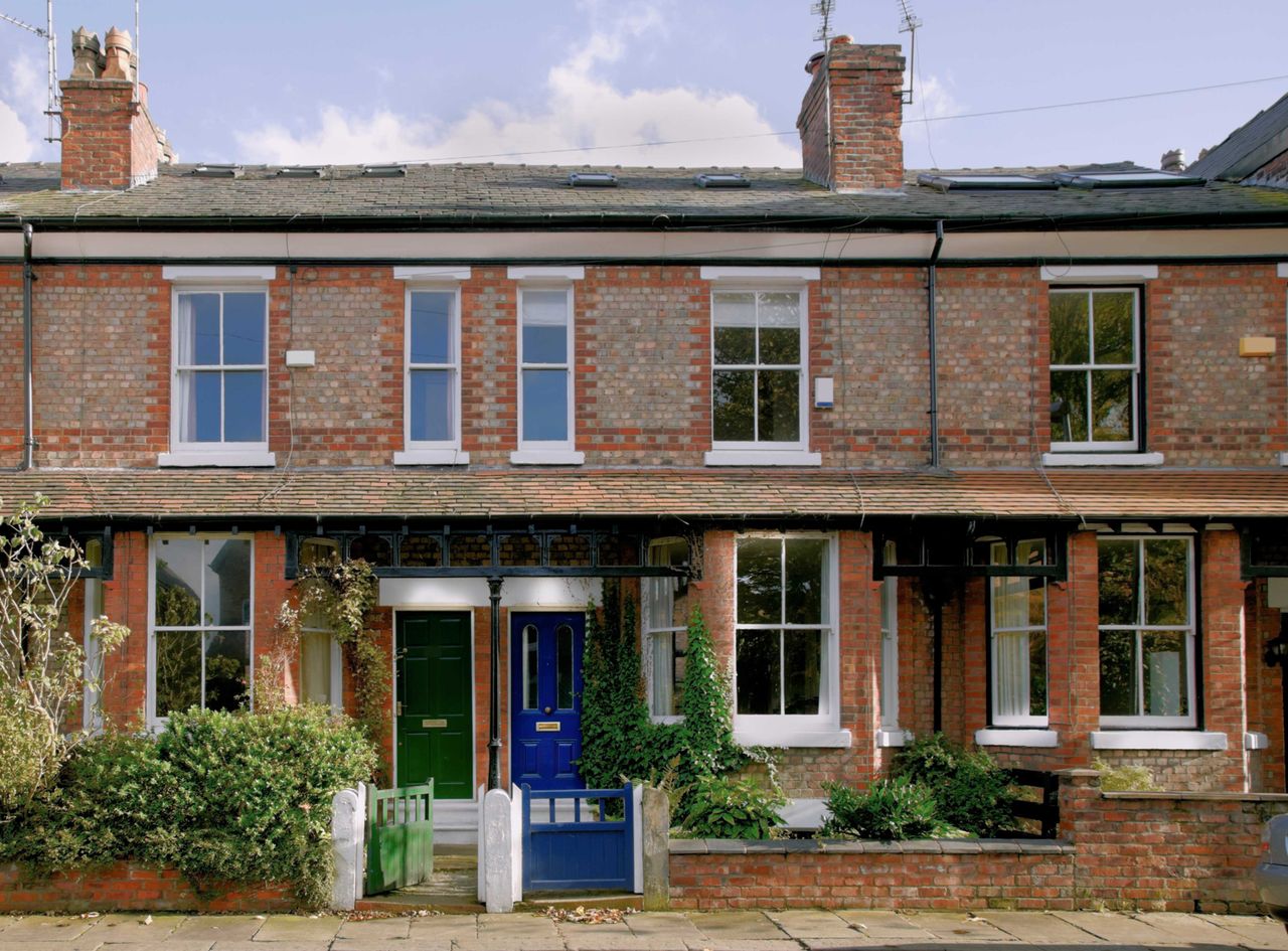 Row of Victorian terraces