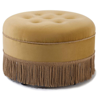Jennifer Taylor Home Yolanda Upholstered Round Ottoman