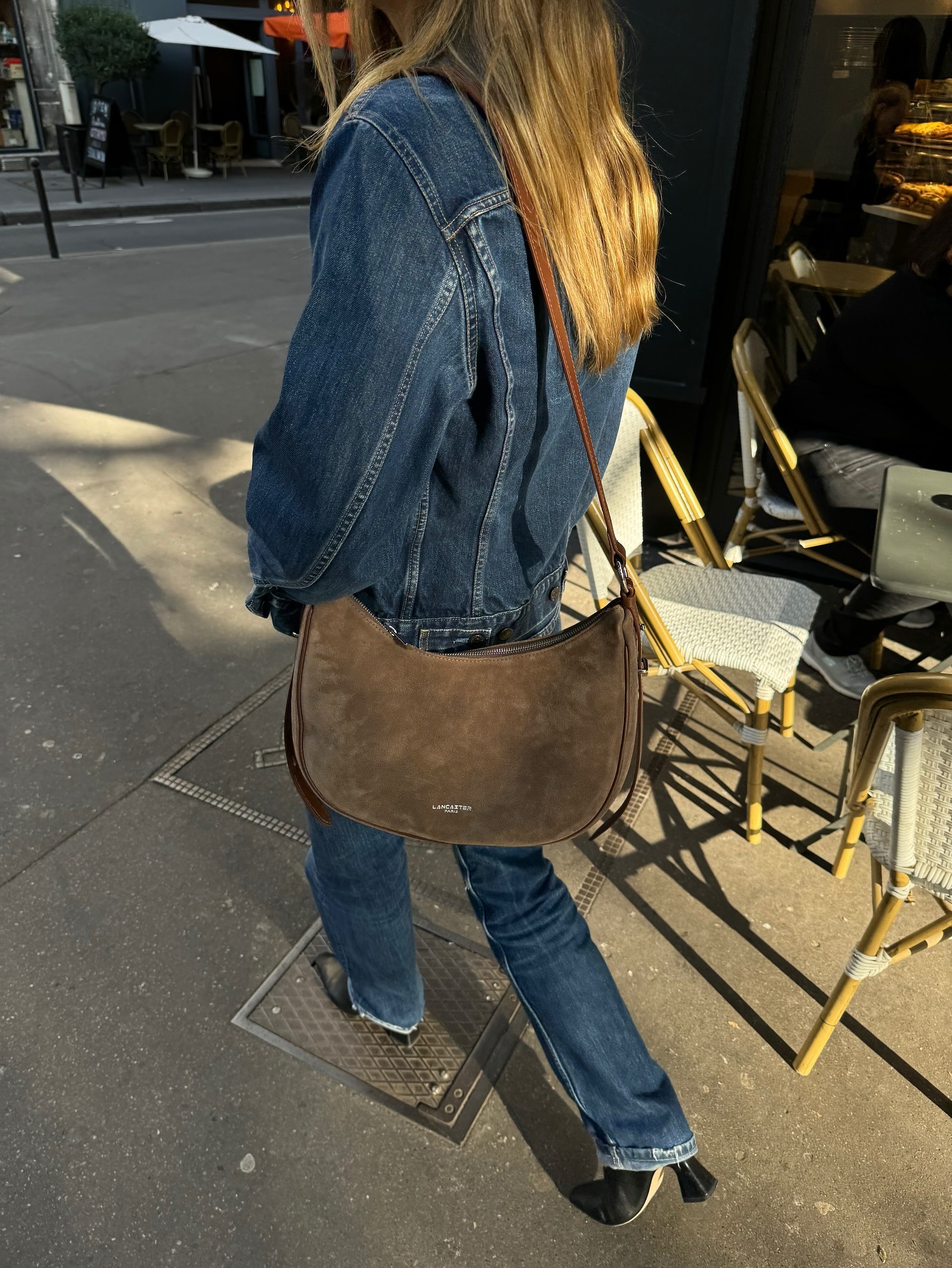 Fashion person annelauremais wears the french girl cuffed jeans trend.