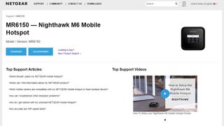 Netgear Nighthawk M6 app screenshot