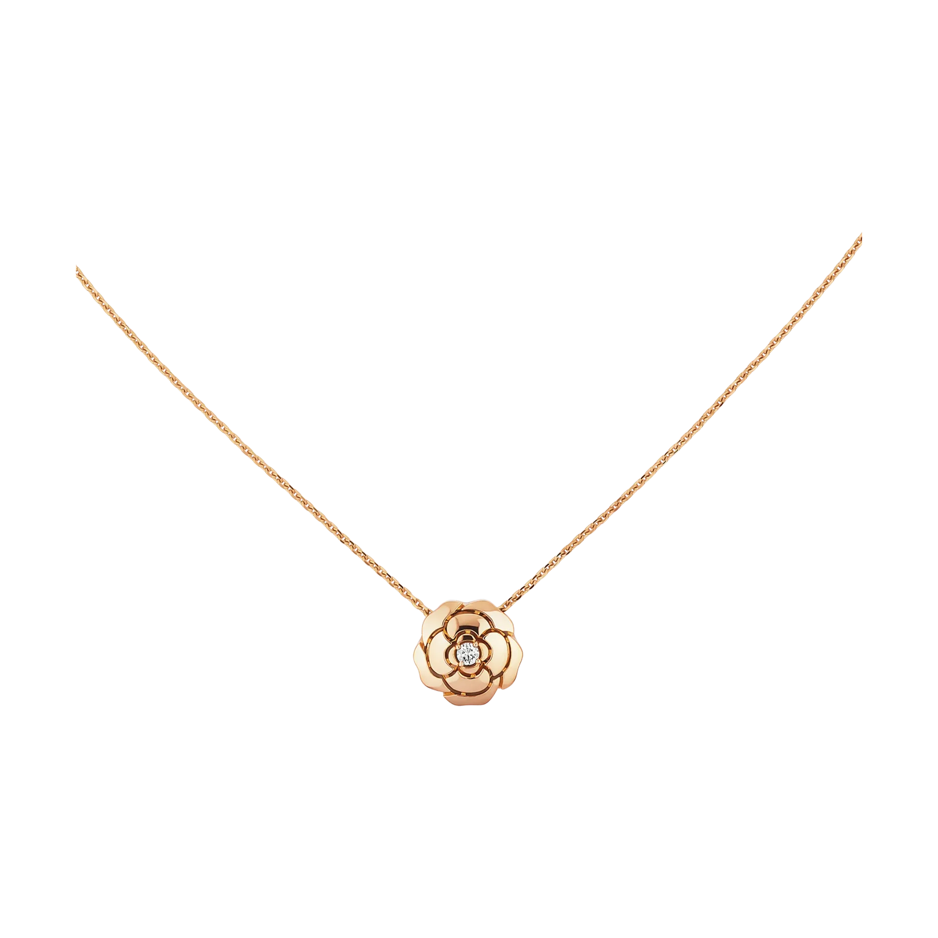 Chanel, Extrait de Camélia Necklace in 18K Rose Gold