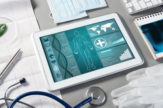 Medical software on a tablet