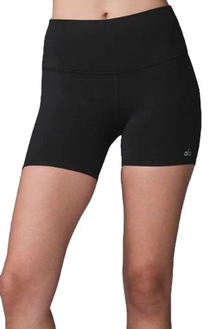 5" Airbrush High-Waist Biker Short - Black