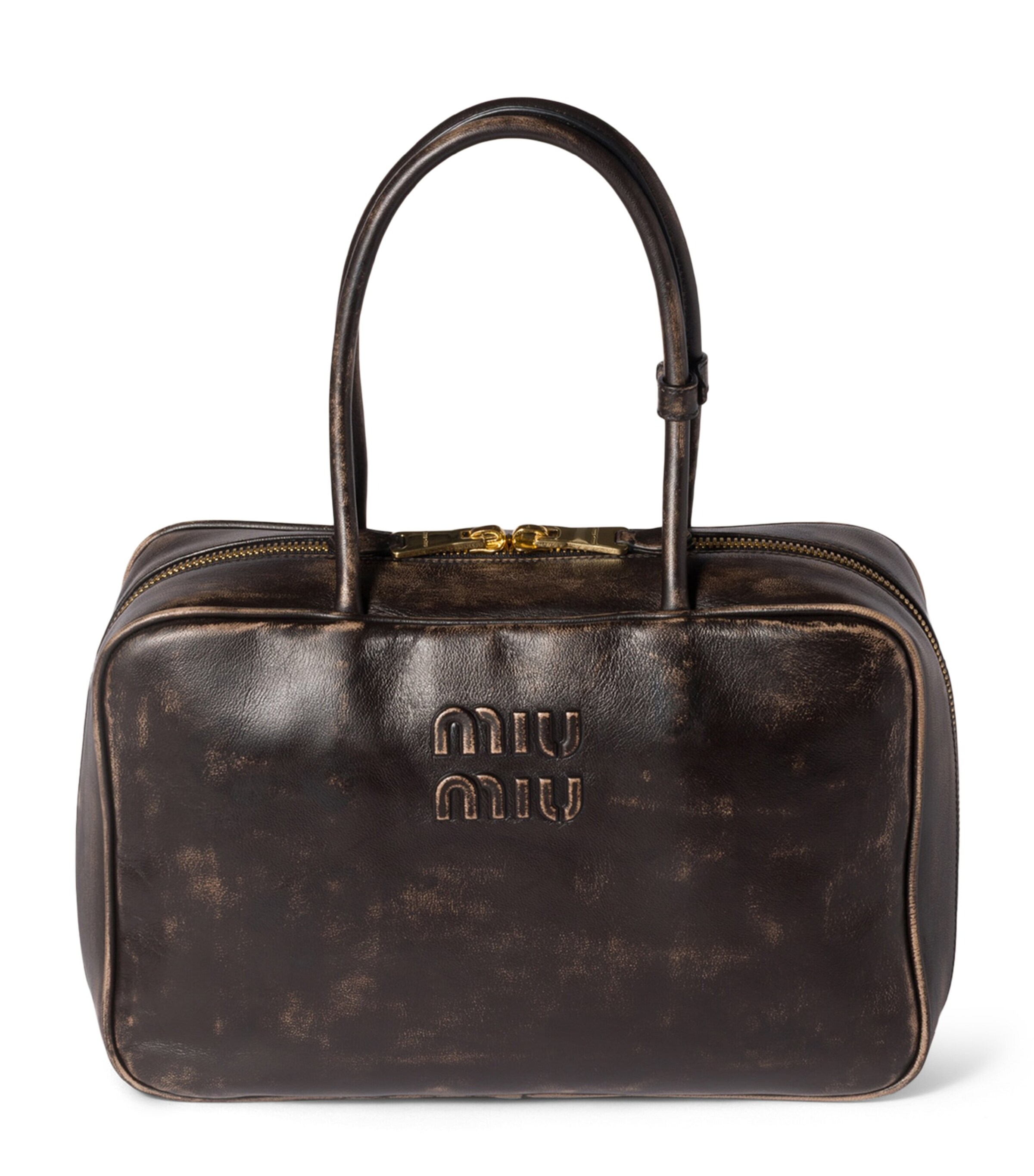 Miu Miu Nappa Leather Beau Top-Handle Bag