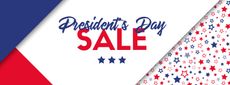 Presidents day sale banner