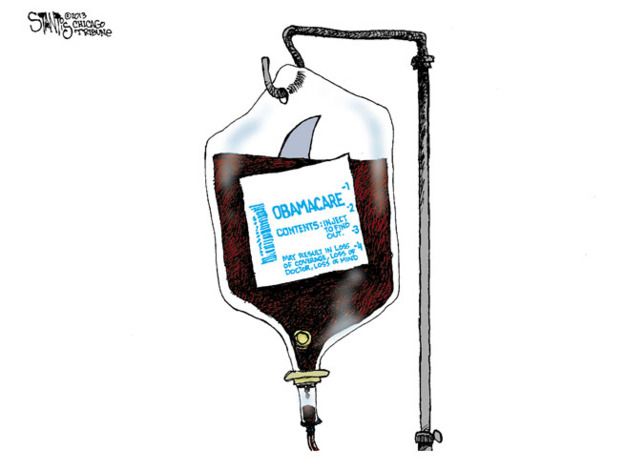 Obama cartoon ObamaCare