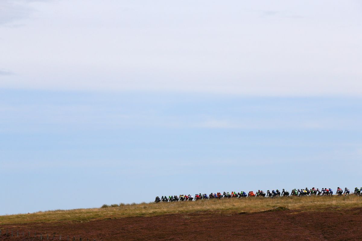 The peloton on the horizon