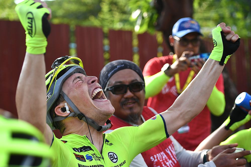 Simone Bevilacqua (Neri Sottoli) wins stage 7 at Tour de Langkawi