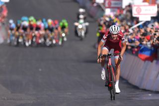 Ilnur Zakarin en route to second on the Giro d'Italia's fourth stage