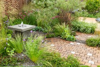 Raised by rivers garden designed by Nicola Oakey for RHS Tatton Park Flower Show 2018