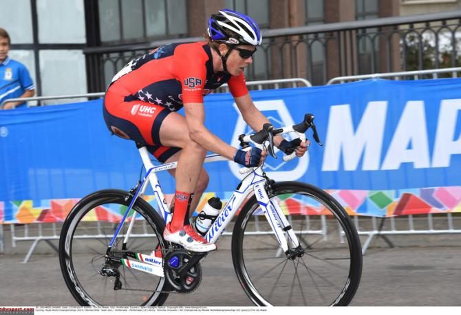 Alison Powers (USA) during the race