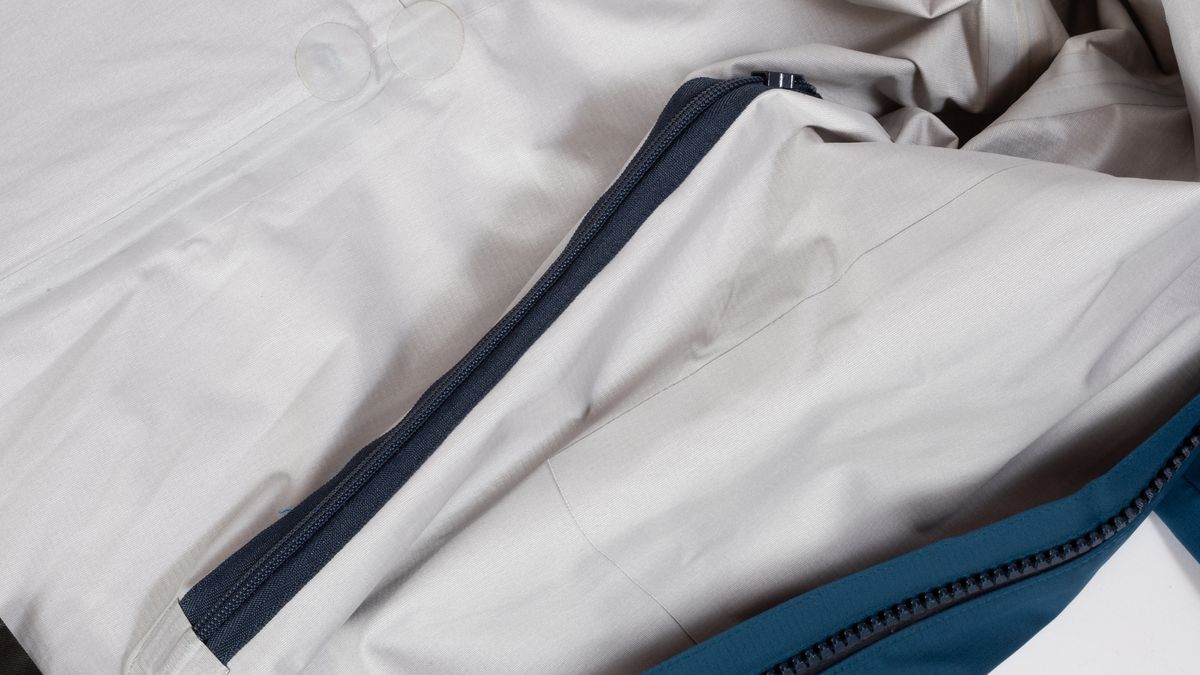 PAS Normal Essential Shield Jacket inside view of underarm vent