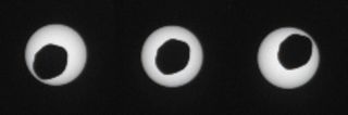 Curiosity Rover Photographs Solar Eclipse, Aug. 20, 2013
