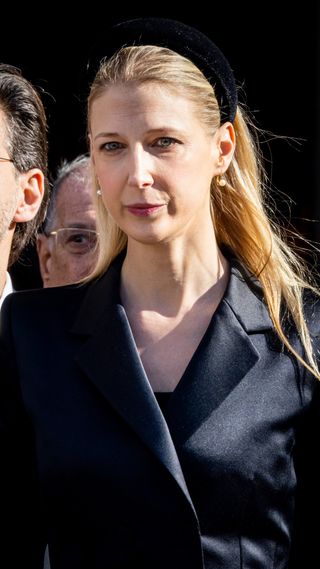 Lady Gabriella Windsor attends the funeral of former King Constantine II of Greece
